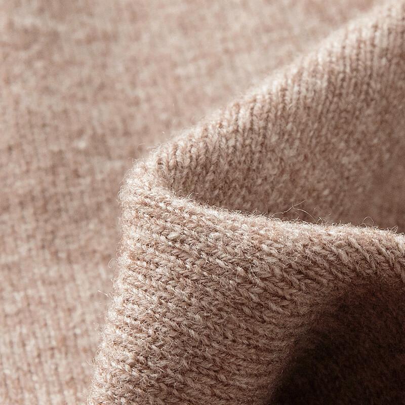 Pull Cardigan à Col Rond Texturé 100% Laine Pure pour Femmes TUHUANG