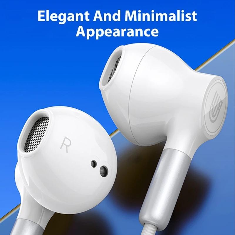 Corded In Ear Headphones Soft Comfort Earbuds EarphonesSkin Friendly and Lightweight Design for Extended Wear