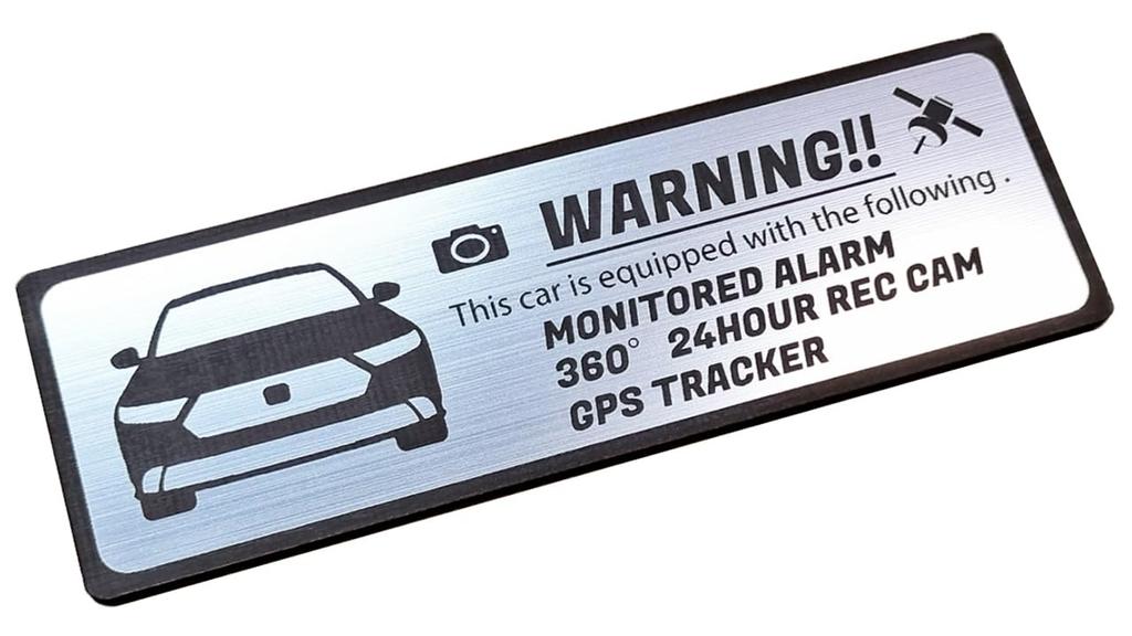 Honami Works New ACCORD CY2 Security Dash GPS Tracker Sticker Emblem, 24-Hour Surveillance, Cam,