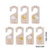 Set of 7 Wood Baby Wardrobe Closet Dividers Nursery Clothing Organizers Infant Clothes Size Organization Partition
