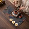 Xiangyunsha Double-Sided Waterproof Zen Tea Mat - High-End Chinese Style Dry Brew Tray Cloth