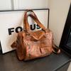 Shoulder Bag Women's Versatile Retro Multi-layer Bag Large Capacity Women's Bag Large Commuter Messenger Bag