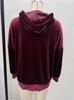 2026 Women's Autumn/Winter Velvet Hooded Button-Up Cardigan Coat - European/American Style, Solid Color, Long Sleeve, Casual Fashion
