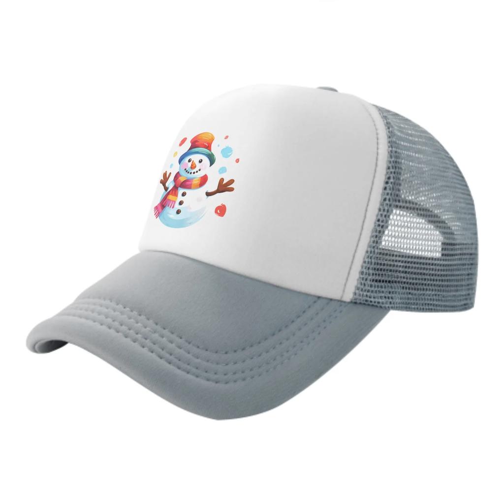 Winter Colored Snowman Summer Leisure Sports Daily Sun Hat Fishing Outdoor Mens and Womens Truck Caps Fashion