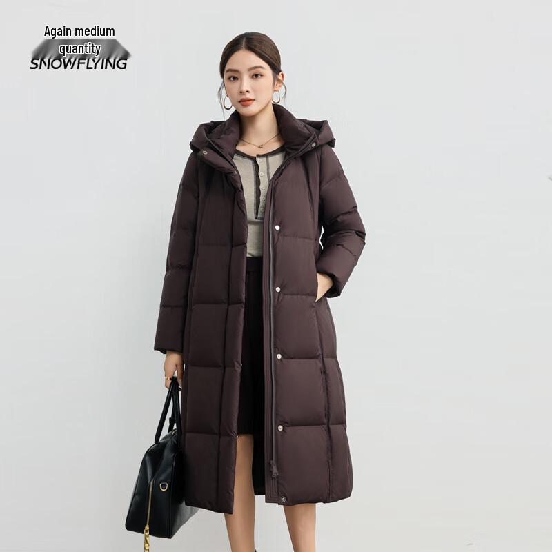 

Женский пуховик средней длины с капюшоном Xuezongfei M