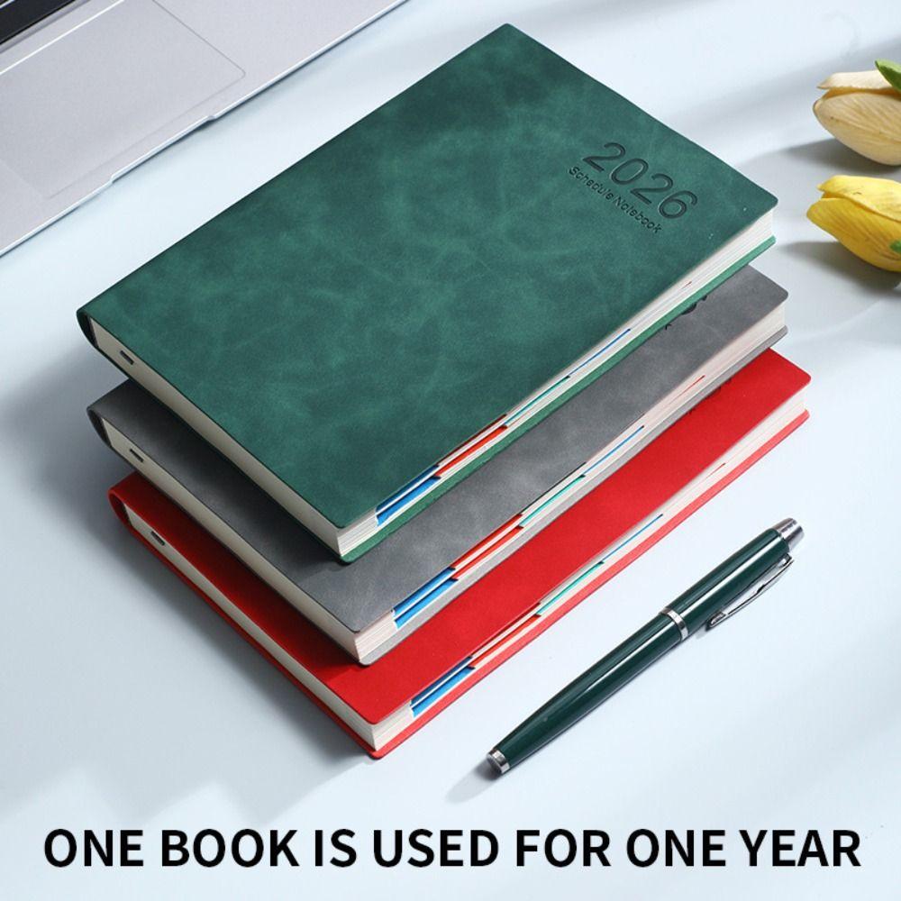 Planner Reminder 2026 Agenda Book A5 Daily Planner Portable Calendar Book  Office Supplies