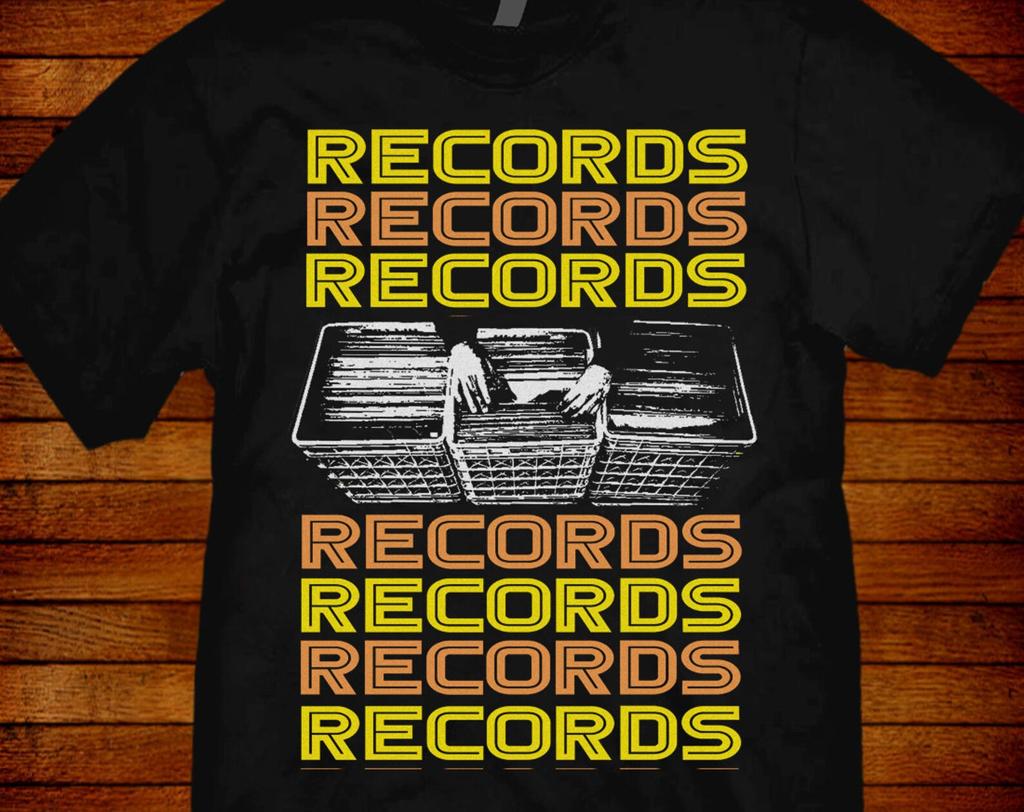 Vinyl Record Collector T Shirt: Retro 70s Style
