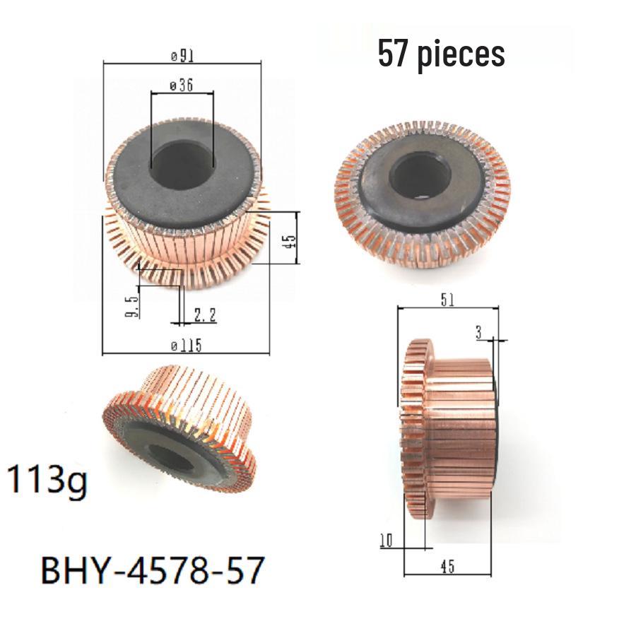 91*36*45(51)*57P Traction Motor Commutator