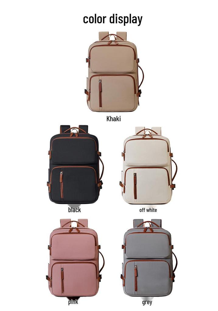 Expandable Large-Capacity Backpack for Men & Women - High-End Travel, Business, and Commuting Bag