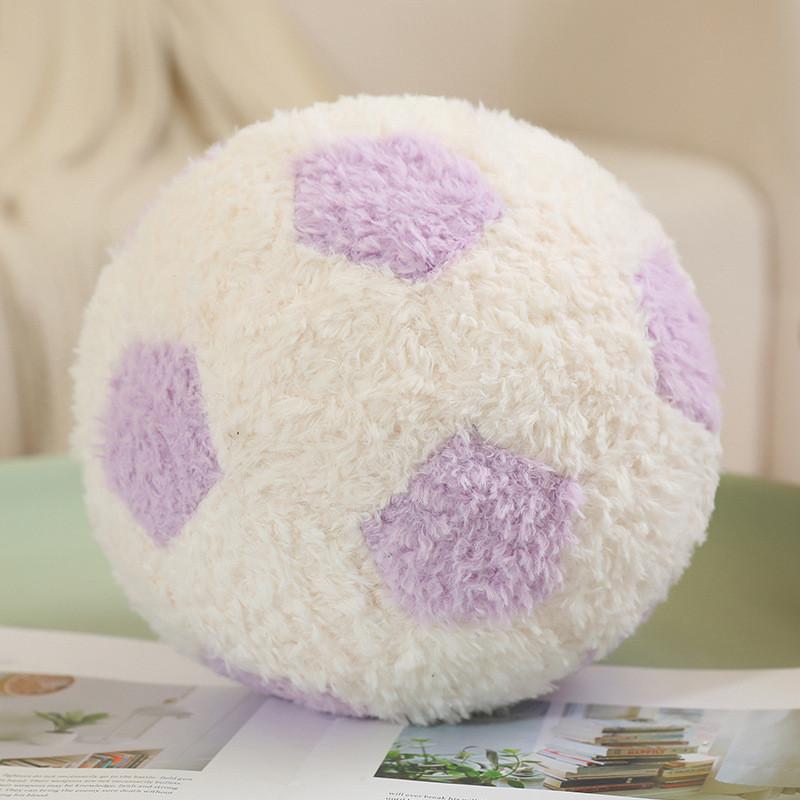 Football Round Coloured Plush Toy Stuffed Doll Room Cartoon Decoration Gift Kids