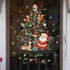 2025 Cartoon Christmas Window Sticker Noel Glass Wall Decor Xmas Tree Static Electricity Sticker Wreath Santa Merry Christmas