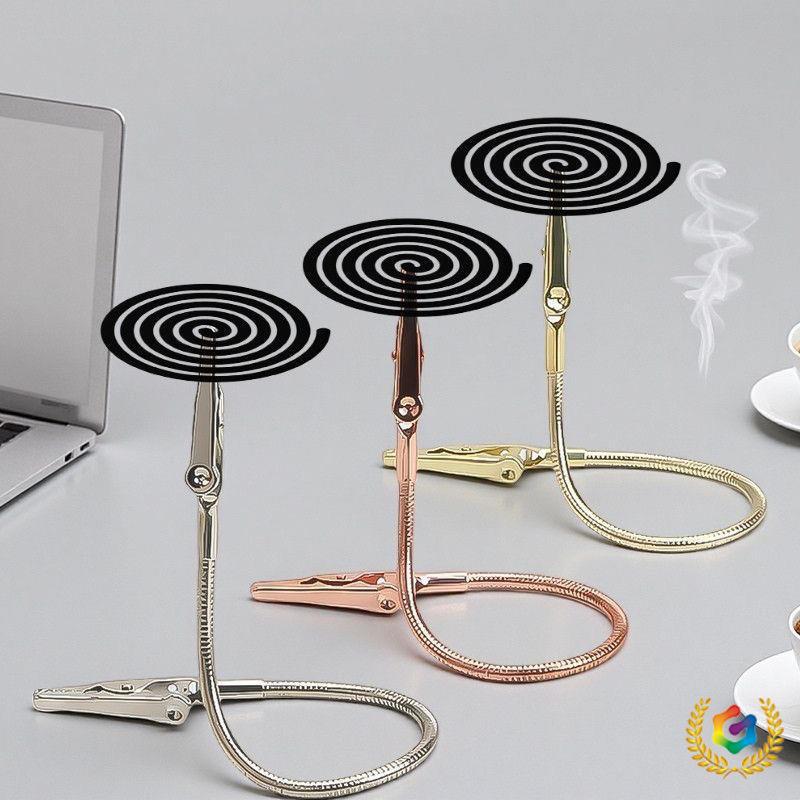 Universal Double-Headed Crocodile Mosquito Coil Holder & Desktop Memo Stand