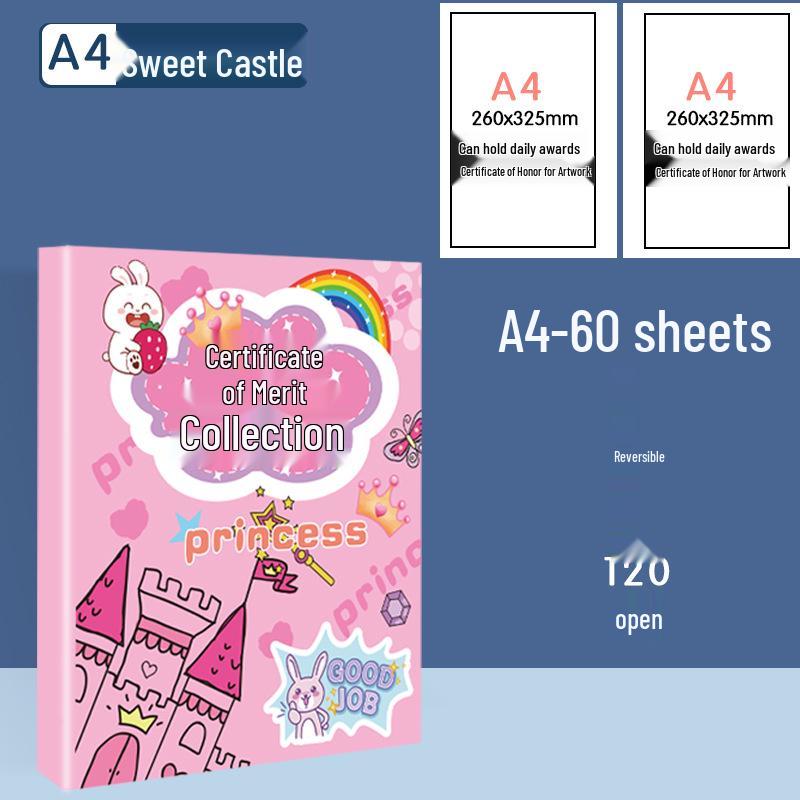 Wall-Mounted Honor Certificate Display & Storage Book for Students