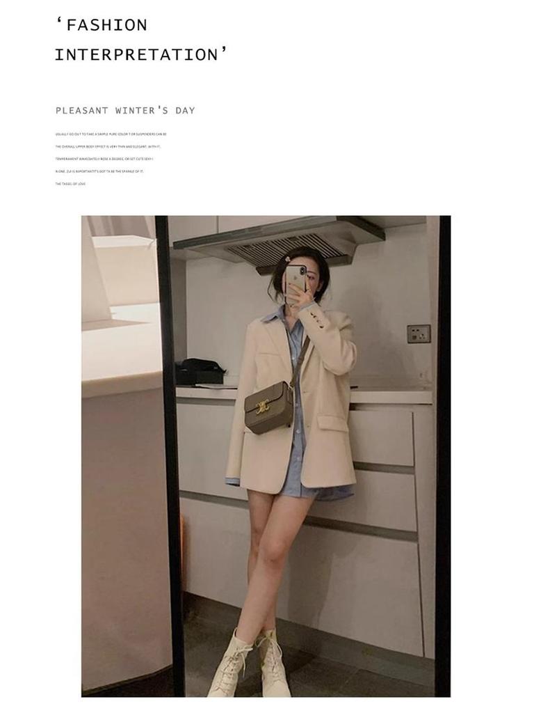 Damen Beige Trenchcoat: Frühling 2025 Koreanisches & Britisches Stil Design