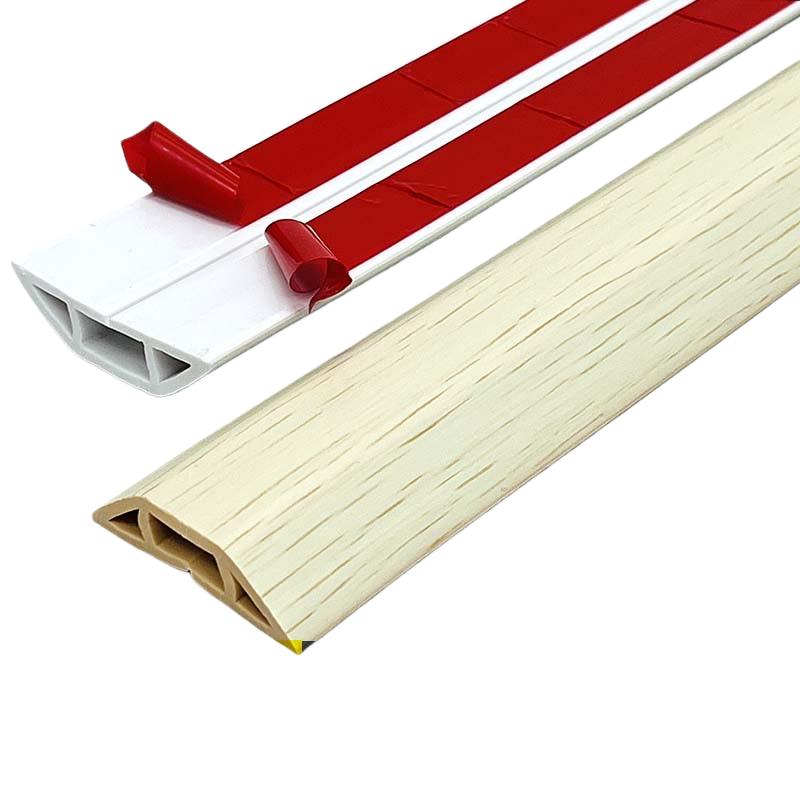 1PC 1m/39.37in Wire Slot Wire Organizer Cable Cover Extension Wiring Duct Protector Cord Protector Floor Cord Cover Power Cable