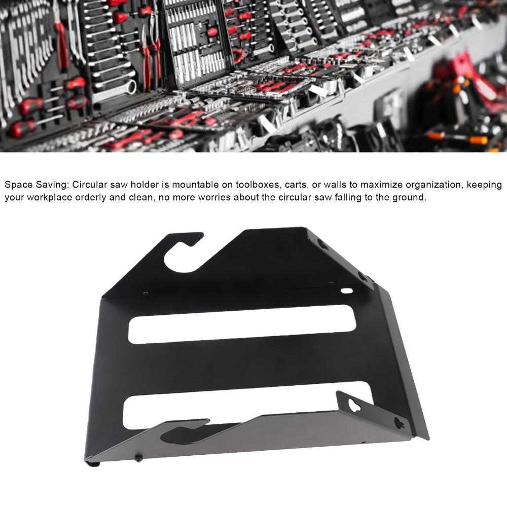 Heavy Duty Saw Storage Rack Space Saving Wall Mount Organizer Circular Saw Rack For Garage