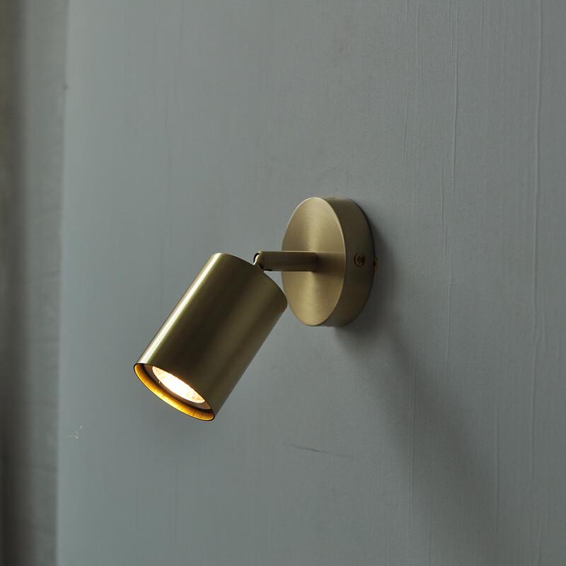 Modern Brass Bedside LED Wall Lamp