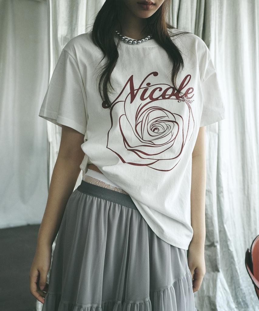 Nigaennikol Nicole Rose Sleeve Top_Cream Burgundy