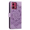 For Motorola Moto G84 5G Case PU Leather Mandala Imprinted Design Wallet Phone Cover