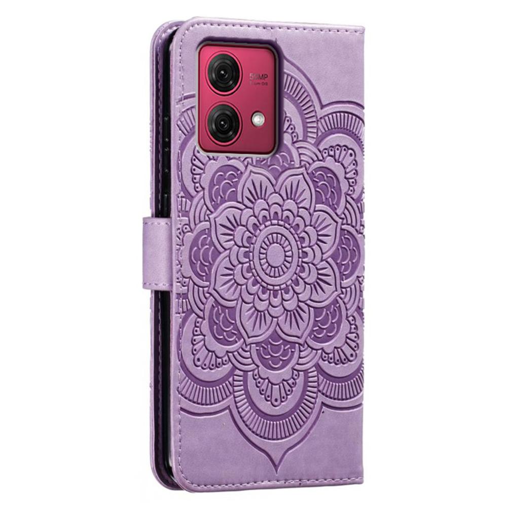 For Motorola Moto G84 5G Case PU Leather Mandala Imprinted Design Wallet Phone Cover