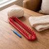 Plastic Knitting Loom Long Hook Set, Beginner for DIY Hat Wool Supplies Scarf Shawl, Rectangular Yarn Weaving with Crochet Kit