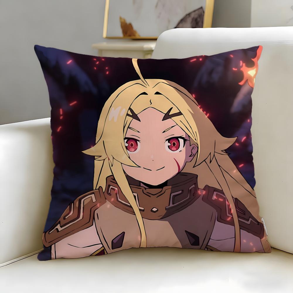 isekai anime Sentenced to Be a Hero Cushion Cover Soft  EasyWash Pillow Case  Versatile for Couch Bed Travel and Office