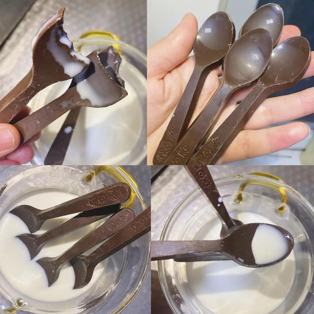 Hot Chocolate Spoon Mold - Silicone Shaped Mold for Hot Cocoa, Coffee & Butterscotch - Handmade Chocolate Stirring Spoons