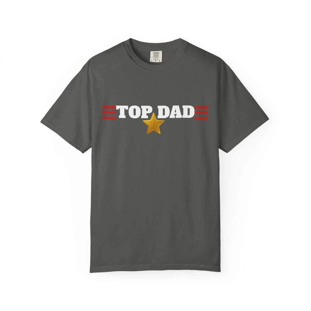 Top Dad Unisex Gart-Dyed Children's Children's T Children's T-shirt, Fathers Day Gift, Funny Comfortable Tee