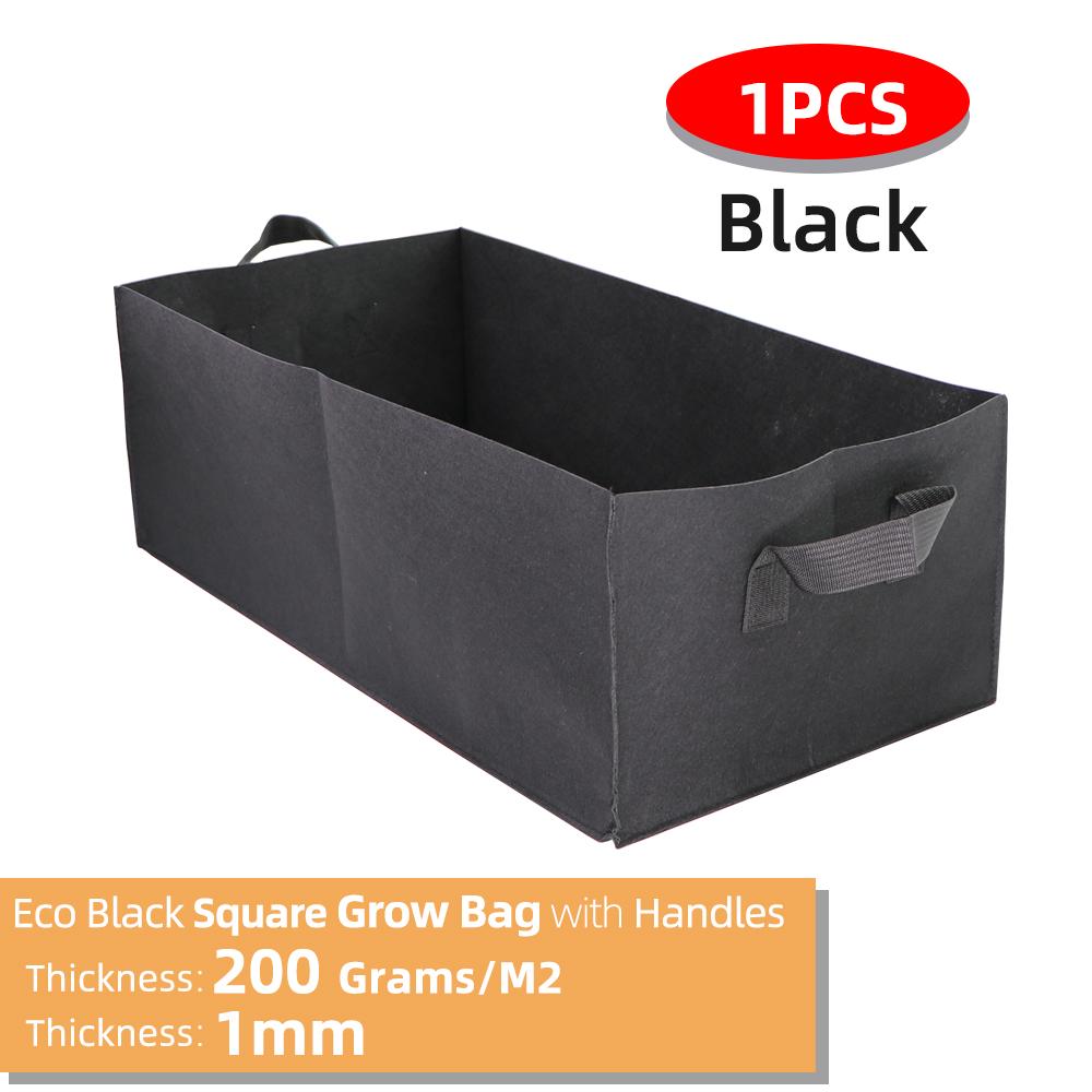 Square Fabric Grow Bags Breathable Planter Pots with Handles Garden Planting Containers for Flowers Vegetable Plant Growing Bag