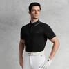 Fila Golf Series Casual Comfortable Short Sleeve Polo Shirt Men Tops Deep-Black A11M535103F-BK