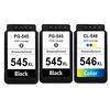 Compatible Ink Cartridge - CHOUMICHA - PG545 CL546 - 3 Pieces - Black and Color - Inkjet