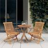 Vidaxl 3-Piece Garden Furniture Set, Solid Teak Wood