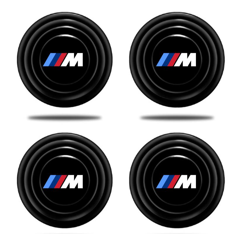 AXNX2 Universal Car Door Silicone Shock Stickers Soundproof Buffer Pier Anti-Vibration Auto Door Pads For BMW X1 X3 X5 E36 E39 E46 E60