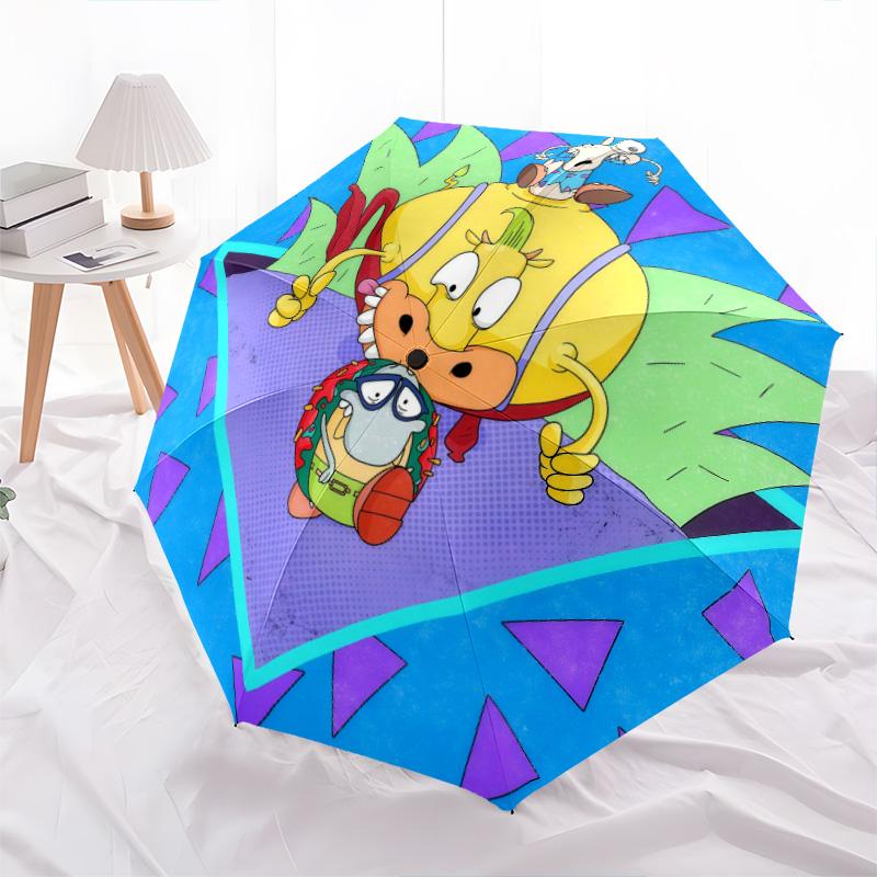 Rocko2pattern, automatic folding umbrella, portable and foldable design, 8 ribs, a Christmas or birthday gift.