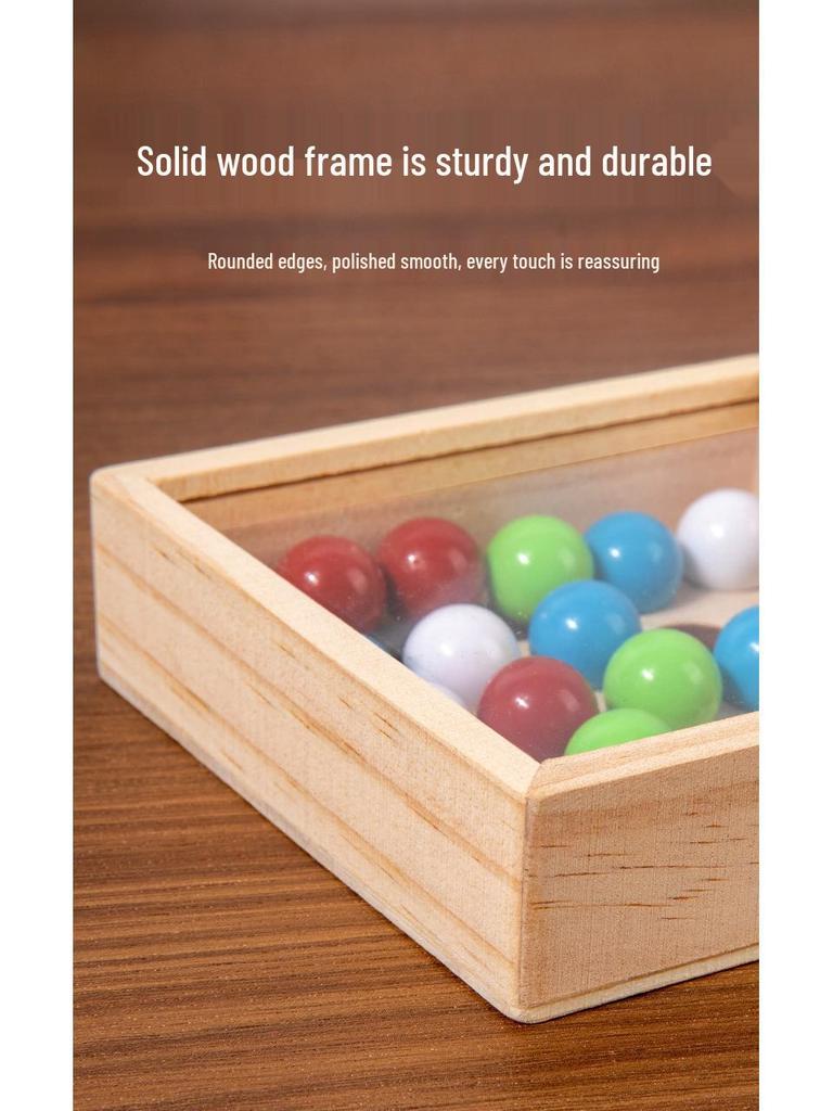 Holz Fingerroller Spielzeug für Kinder: Konzentration, Logik und Feinmotorik fördern