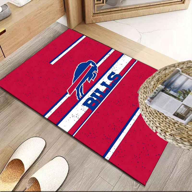 Buffalo Basketball Logo Carpet, Kitchen Rugs, Yoga Mat, Non-Slip Mats, Rug for Bathroom, Living Room Bedroom, Camping Rugs Christmas Gift
