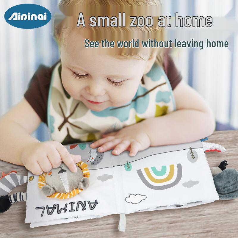 Nordischer Stil Baby Stoffbuch: Reißfestes und kaubares 3D-Spielzeugbuch