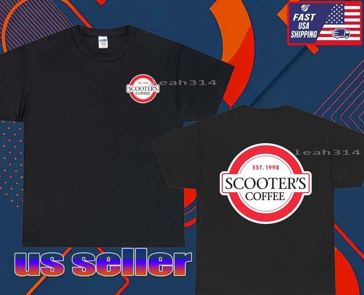 Новая футболка с логотипом Scooter s Coffee, смешная, американская, США, унисекс, размеры S-5XL M