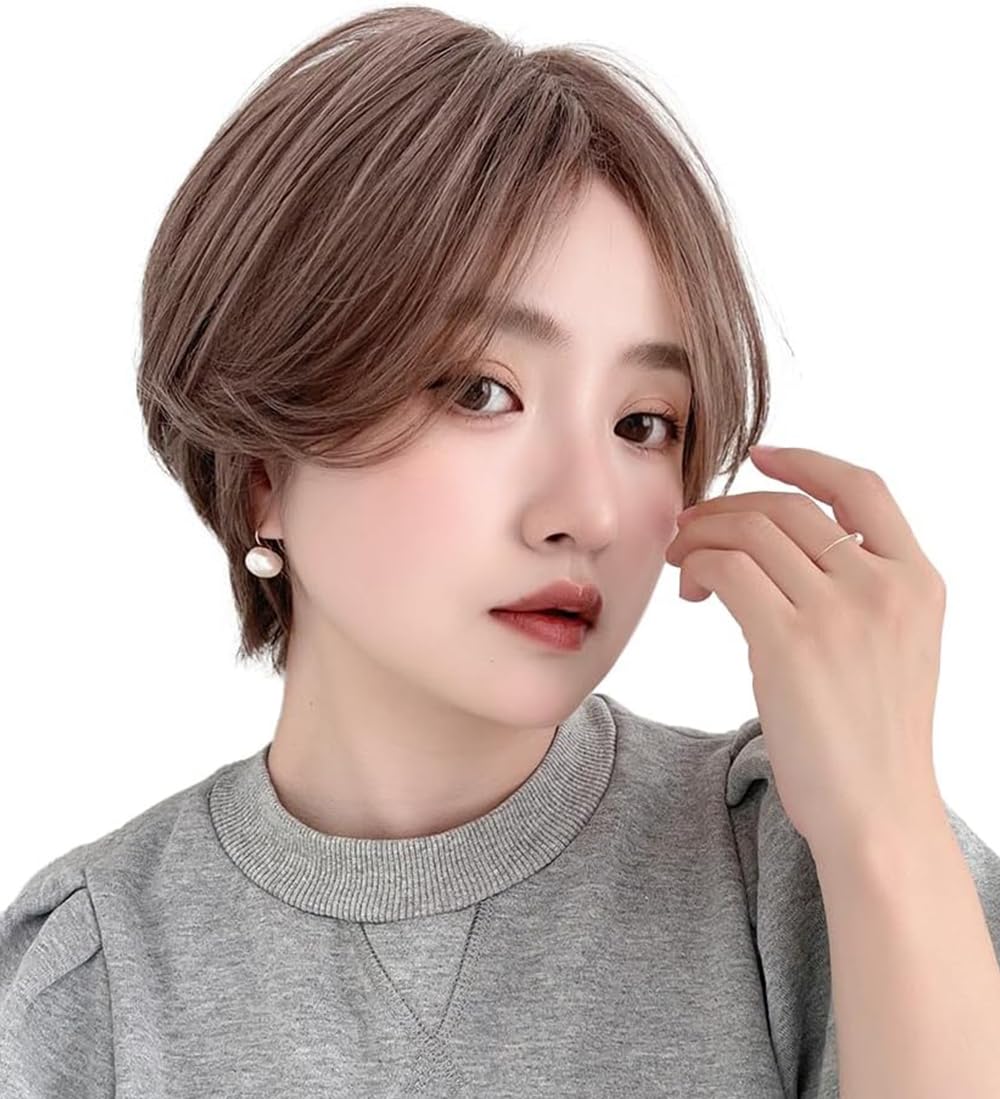 

Парик Короткий Боб Полный Парик Короткий Боб Парик Парик Черные Волосы [Brightlara] Женский Мужской tf1754-MA