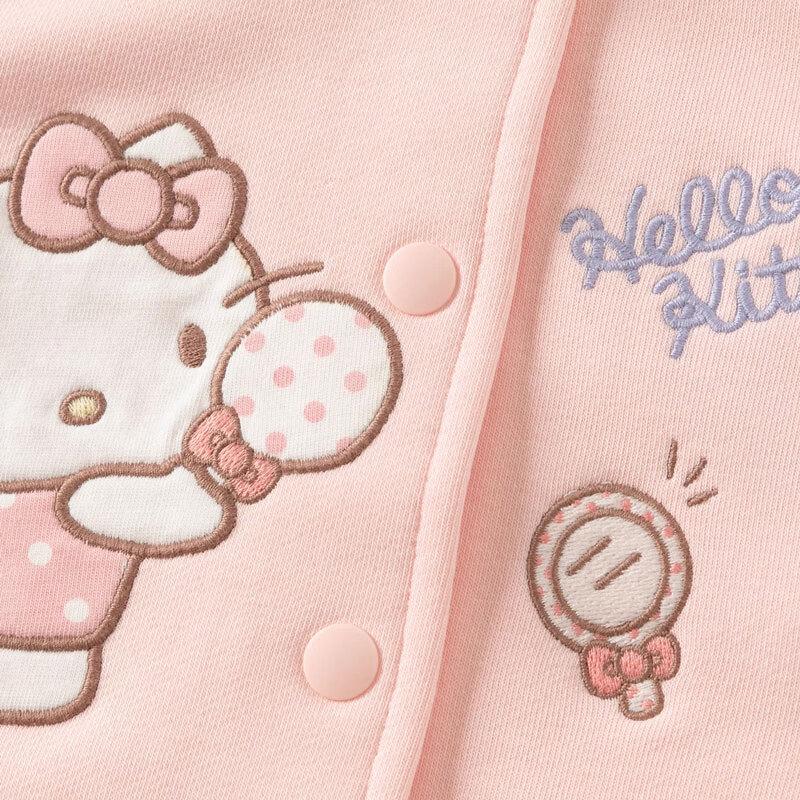 Davibella Hello Kitty Mädchen Strick-Baseballjacke