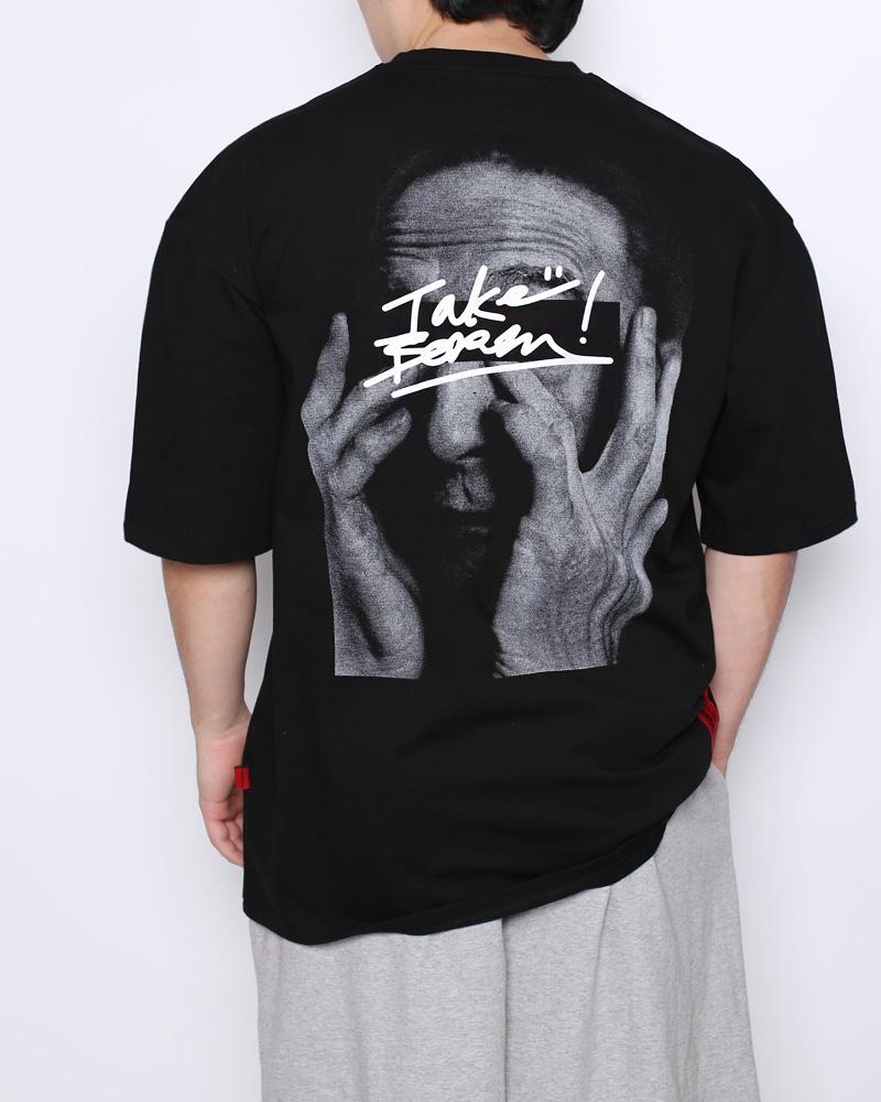 Take Form Wave Oversized Short Sleeve Tee Black/Free