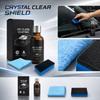 HD Glass Coating Crystal Serum 50ml with Sponge Applicator and Microfiber Cloth Set for Automotive Glass Surface Protection and Enhanced Durability