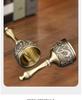 Bronze Dragon & Phoenix Bell - Embossed Metal Hand-Crank Bell for Restaurants, Bars, Dining Tables, and Classrooms