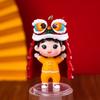 Lion Dance Lion Dance Koi Boy Girl Doll Decoration New Year Miniature Ornaments  Cake Decoration