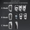 Key Fob Cover For BMW With Keychain, Key Fob Case Compatible With BMW 2 3 4 5 6 7 Series X1 X2 X3 X5 X6 Accessories (A Model-Black)