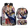 Animation ONE PIECE schoolbag three-piece play peripheral backpack large capacity middle school student outdoor campus computer bag