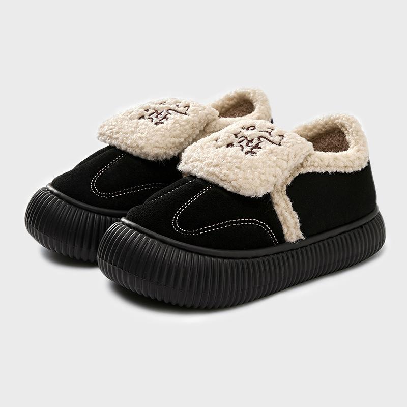 

Модные немецкие тренировочные хлопковые туфли, новые зимние товары, нескользящие и теплые хлопковые тапочки, грязеотталкивающие и увеличивающие рост толстые всеобъемлющие 40-41 (suitable for 39-40 feet)