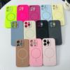 Liquid Silicone Bright Fluorescent Case For iPhone 17 Air 16 15 14 Plus 13 12 Pro Max For Magsafe Wireless Charge Cover