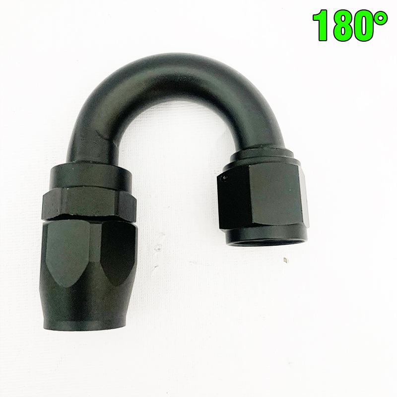 CEP Rubber Hose Nylon Braided Fuel Hose Rotary Joint Connection Adapter Kit AN4 AN6 AN8 AN10 AN12 Hose End Fittings