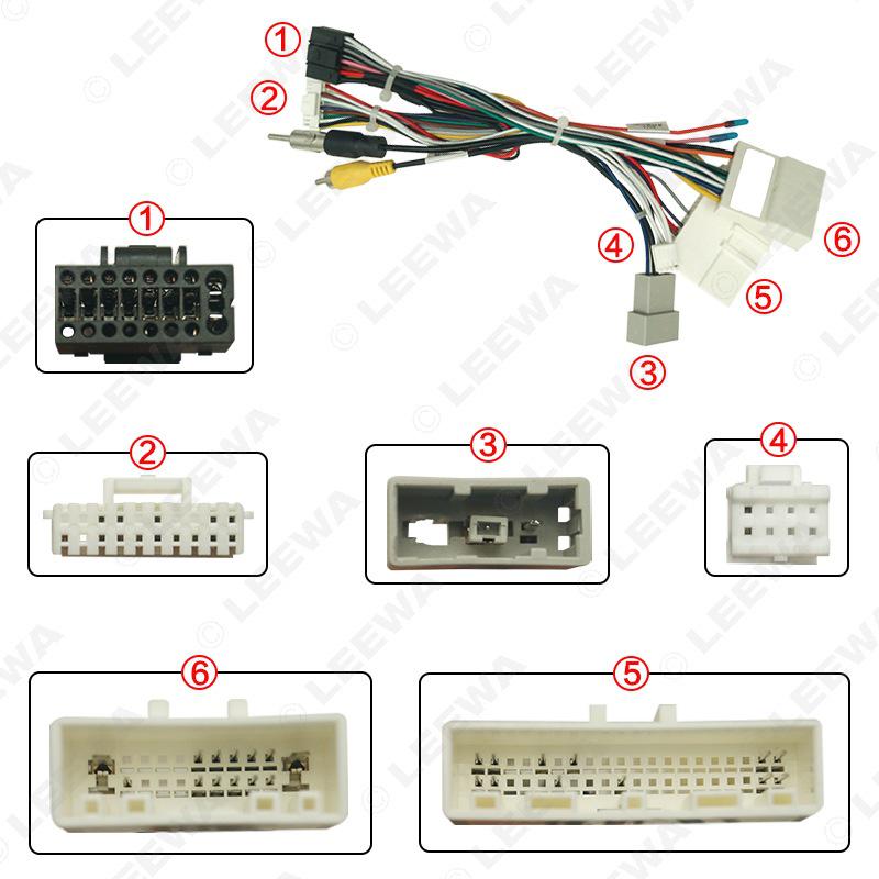 Power Cord Decoder for Nissan X-Trail/Qashqai/Kicks/Teana 360° Android Screen Navigation